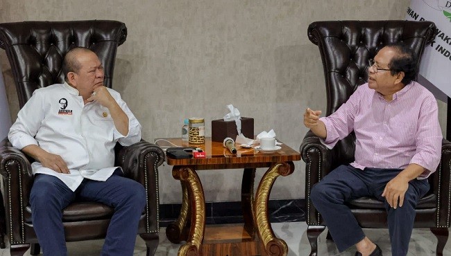 Ketua DPD RI Silaturahmi dengan Rizal Ramli, Bahas Situasi Kebangsaan 