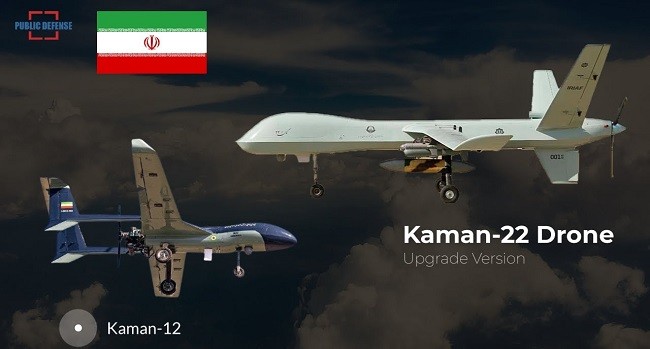 Israel Dibikin Ketar Ketir dengan Drone Iran "Kaman 22"