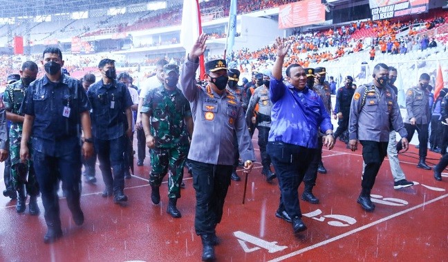 Puncak Peringatan May Day, Kapolri Serukan Pekik Perjuangan Buruh