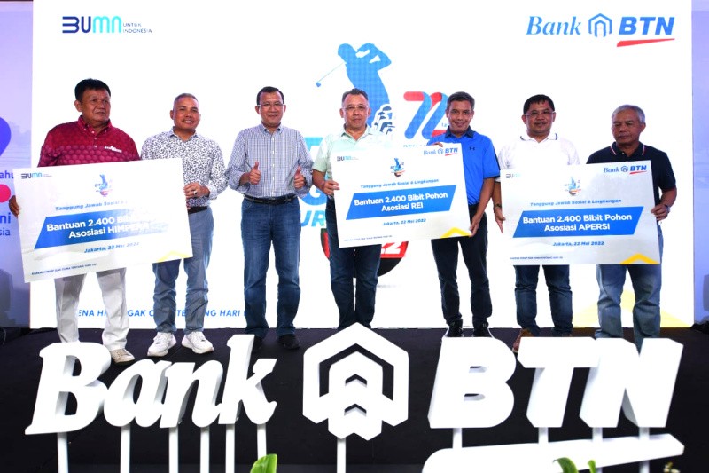 BTN Golf Tournament 2022 Sumbang 7.200 Pohon