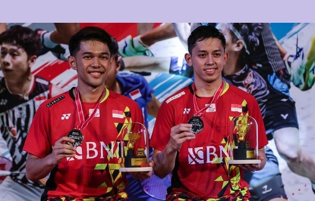 Fajar/Rian Sabet Juara Indonesia Masters 2022