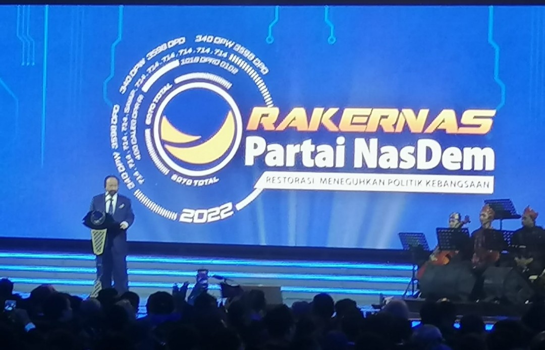 Buka Rakernas NasDem,  Surya Paloh Tegaskan Kekuasaan Bukan Monopoli