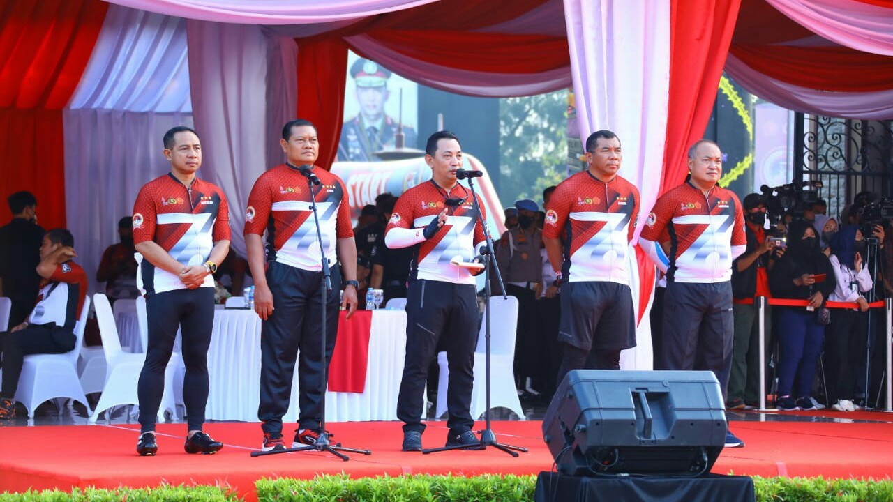 Di Acara Fun Bike, Kapolri Sebut Sinergitas Adalah Kunci