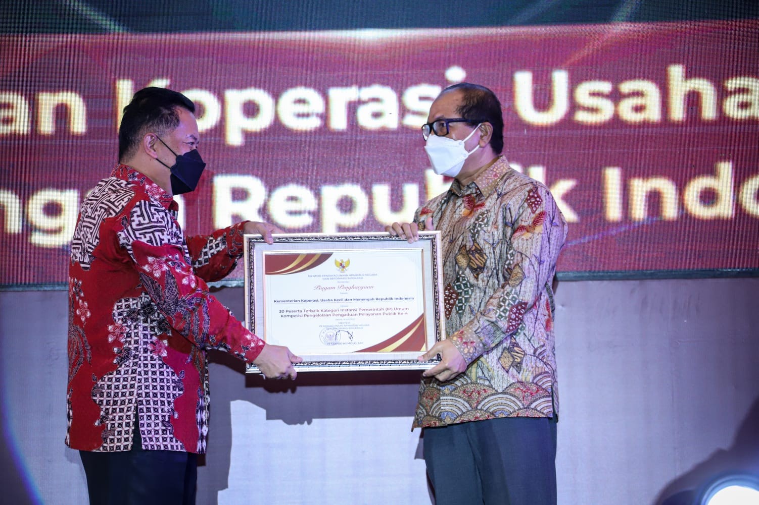 Kemenkop Masuk Kategori Terbaik dalam Pengelolaan Pengaduan Pelayanan Publik