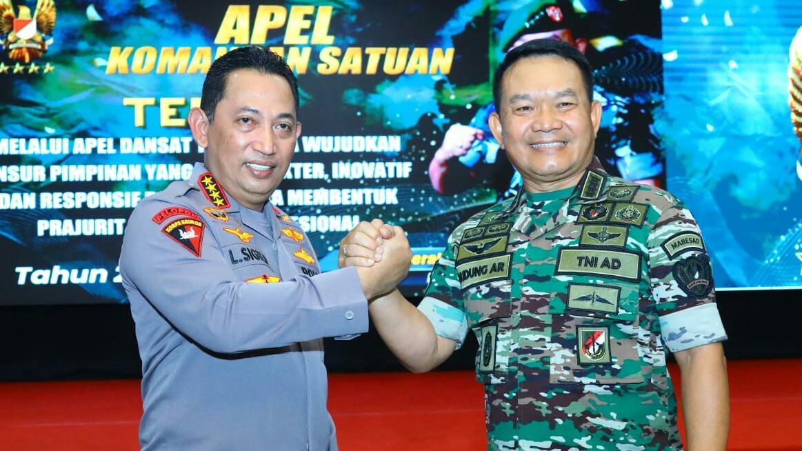 Kapolri: Sinergitas TNI-Polri Harga Mati Demi Wujudkan Indonesia Emas 2045
