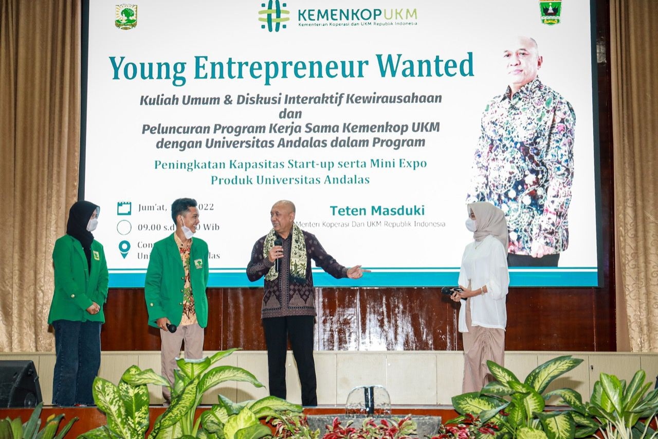 Dukung Program Sejuta Wirausaha Mapan, Unand Siap Cetak 100 Ribu Pelaku Usaha