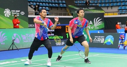 Ke Babak 16 Besar Malaysia Master 2022, Hendra/Ahsan Menang Mudah Lawan Tuan Rumah