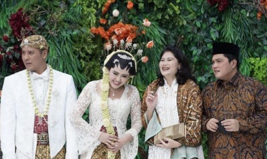 Ini Cerita Erick Thohir saat Jadi Saksi Pernikahan Via Vallen