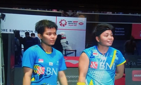 Raih Gelar Juara Singapura Open 2022, Apriyani/Siti Libas China Dua Gim Langsung