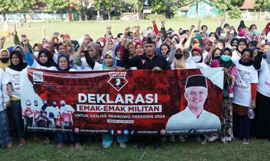 Bersama Sahabat Ganjar, Emak-emak Kota Udang Dukung Ganjar Pranowo di Pilpres 2024