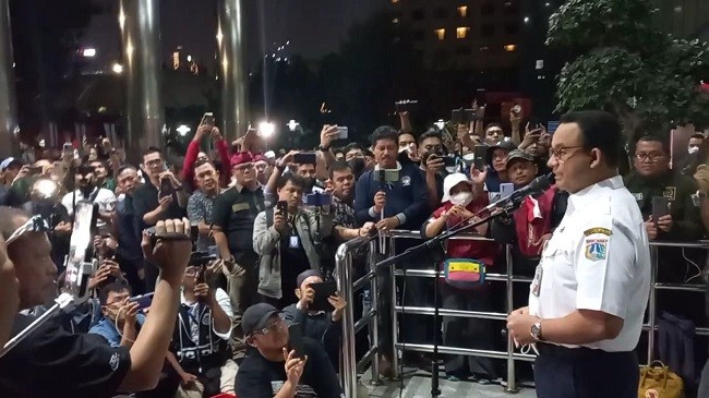 Diperiksa Sekitar 11 Jam, Anies: Senang Sekali Bisa Bantu KPK