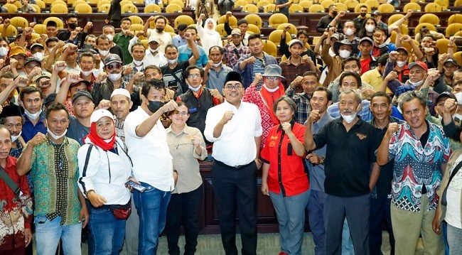 Bertemu Massa Aksi KNPA, Jazilul Fawaid: Sikap MPR Tegas Dalam Mendukung Reforma Agraria