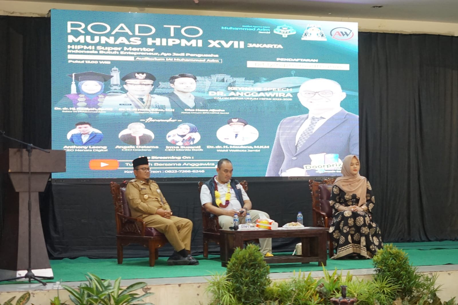 Di Jambi, Caketum HIPMI Anggawira Ajak Mahasiswa Dongkrak Pertumbuhan Ekonomi