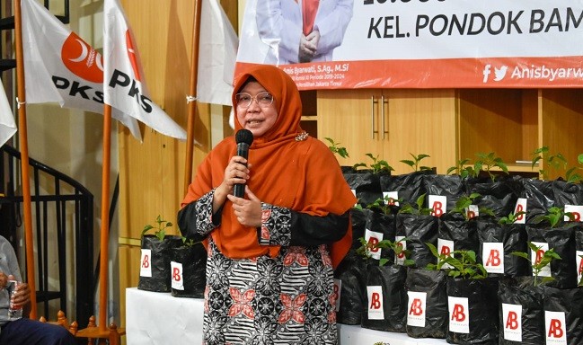 Dukung GNPIP, Anis Byarwati berikan 10.000 Bibit Cabai untuk Warga di Jakarta Timur