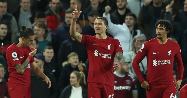 Tandukan Darwin Nunez Bawa Liverpool Taklukan West Ham 