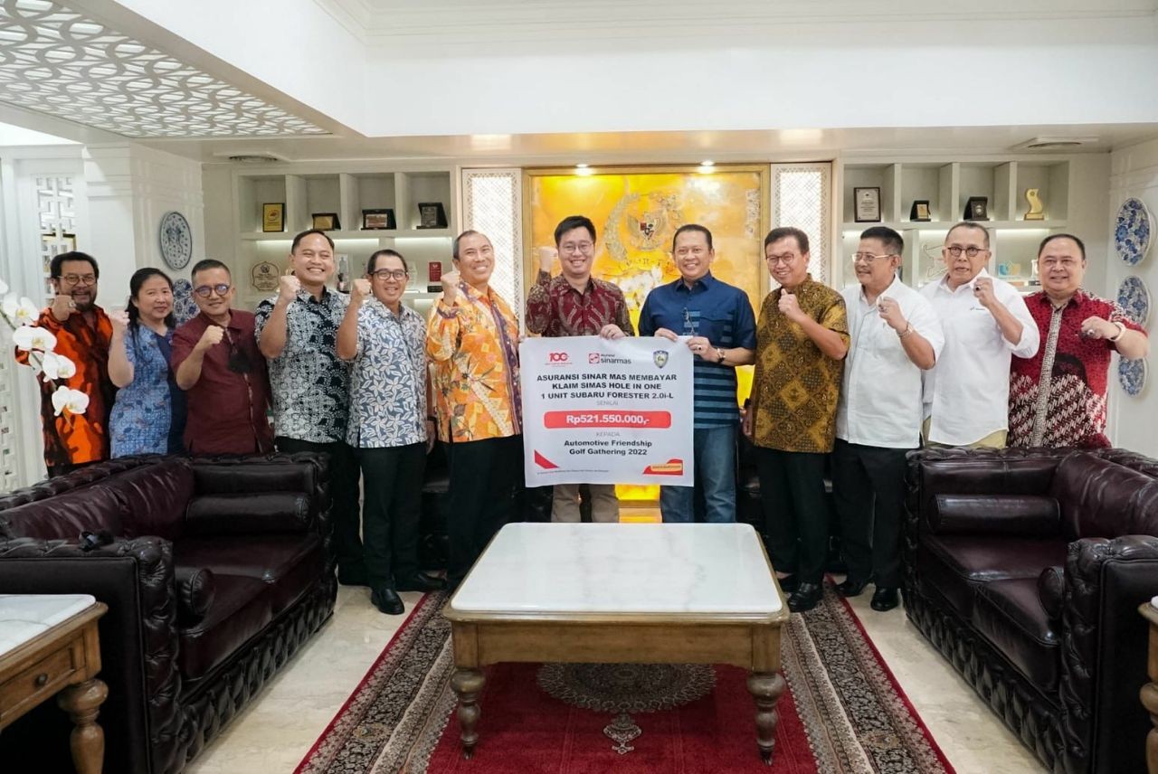 Bamsoet Apresiasi Asuransi Sinar Mas Atas Pembayaran Klaim Hole in One Mobil Subaru Forester di Kejuaraan IMI