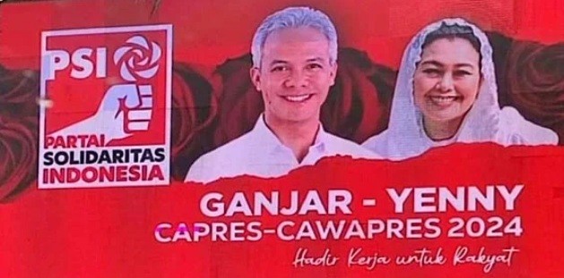 Billboard Ganjar-Yenny Dipermasalahkan, PSI: Tak Ada Pelanggaran