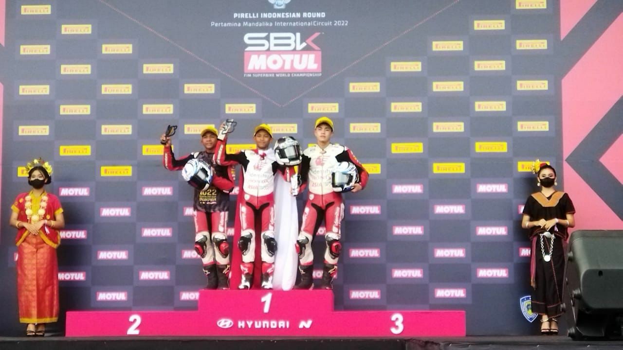Indonesia Akhirnya Punya Hero di Balap Motor Dunia Asia Talent Cup Mandalika
