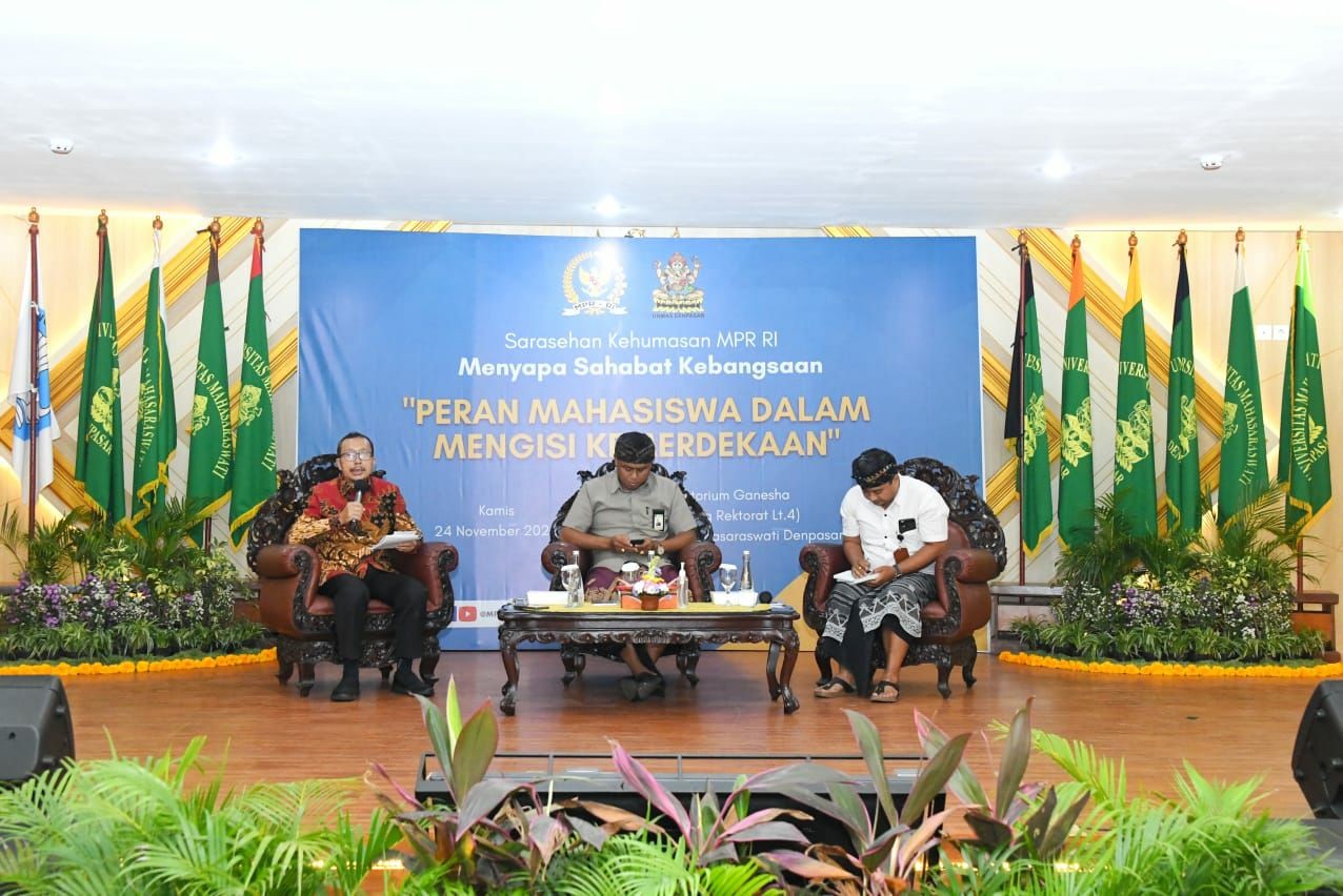 Gelar Sarasehan Kehumasan, Setjen MPR Ajak Mahasiswa Pegang Teguh Empat Pilar Untuk Menjaga Kesatuan dan Eksistensi Bangsa