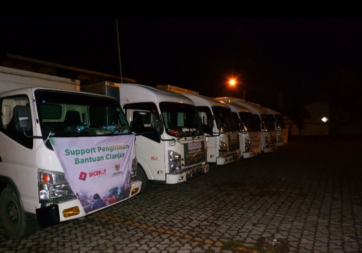 SiCepat Ekspres Gandeng BAZNAS Salurkan Bantuan Logistik untuk Korban Gempa Cianjur