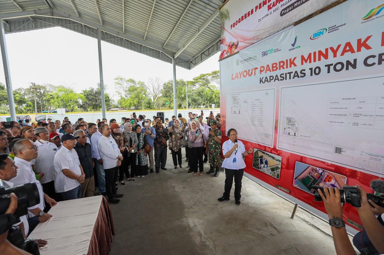 Teten Pastikan Pabrik Minyak Makan Merah di Sumut Segera Beroperasi