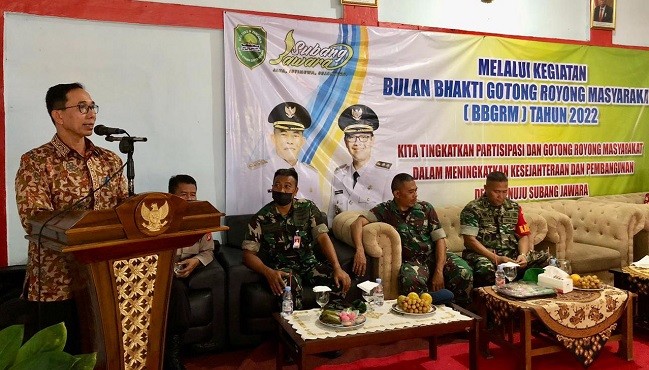 Hadiri Pencanangan BBGRM 2022, Kang Asep Nuroni: Gelorakan Semangat Sukseskan Subang Jawara