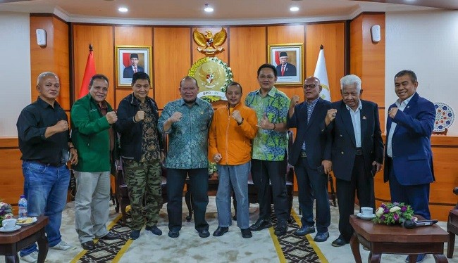 Datangi Ketua DPD RI, GMPG Sampaikan Bom Waktu Jika Pemilu 2024 Dipaksakan