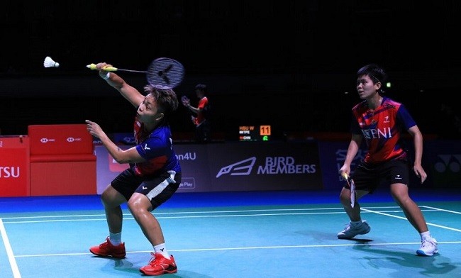 Lawan Malaysia, Apriyani/Fadia Raih Kemenangan Manis di Grup B  BWF World Tour Finals 2022