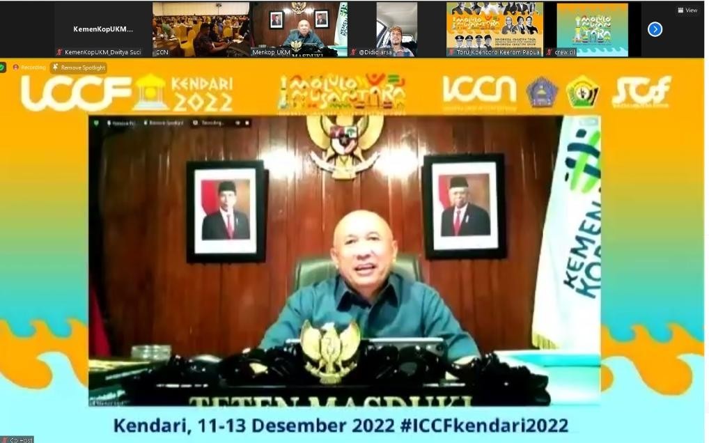 Evolusi UMKM, Teten Ajak Pelaku Ekonomi Kreatif Ciptakan Future SMEs