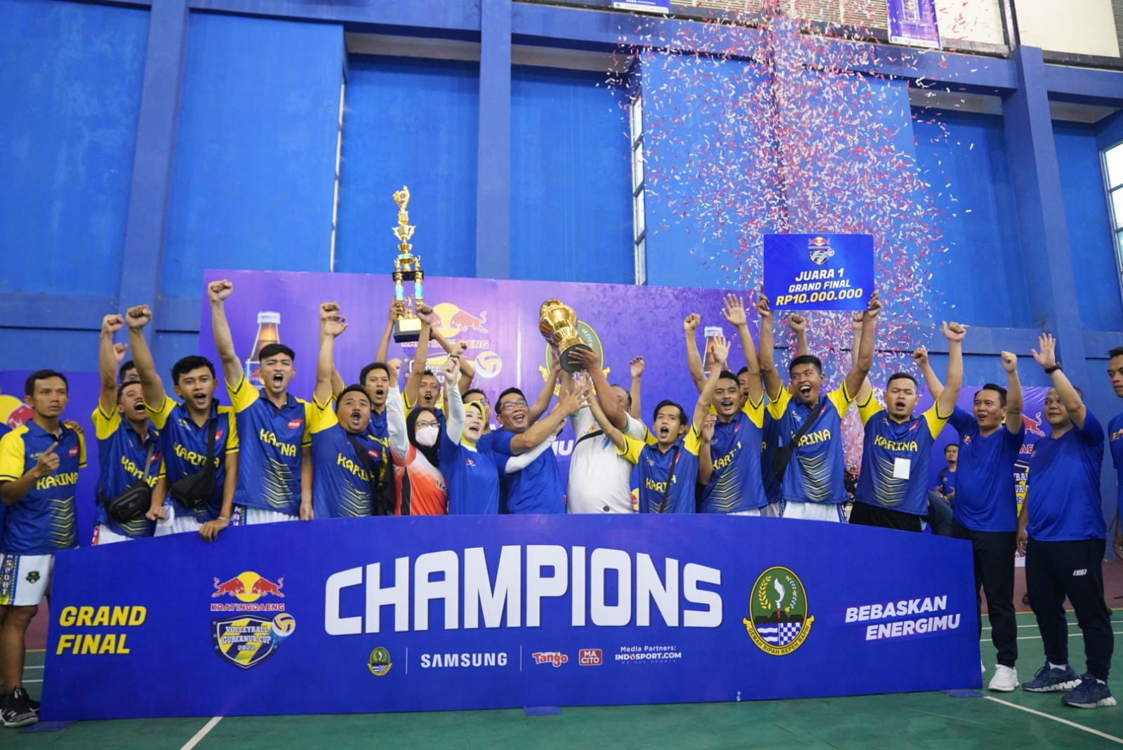 Bola Voli Gubernur Cup Ditutup, Pj Bupati Bekasi: Ini Ajang Menyaring Talenta Muda