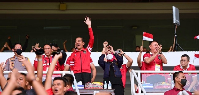 Ditonton Langsung Presiden Jokowi, Indonesia Tekuk Kamboja 2-1