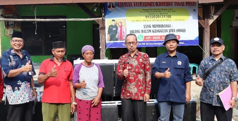 Dinsos Bekasi Salurkan Bantuan ke Yayasan ODGJ