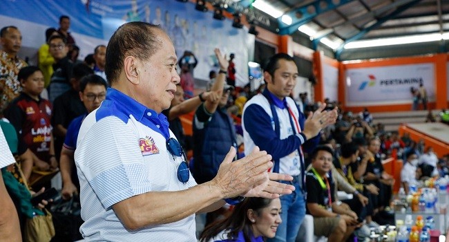 Syarief Hasan, SBY dan Ibas Nobar Tim LavAni Berlaga di Proliga 2023