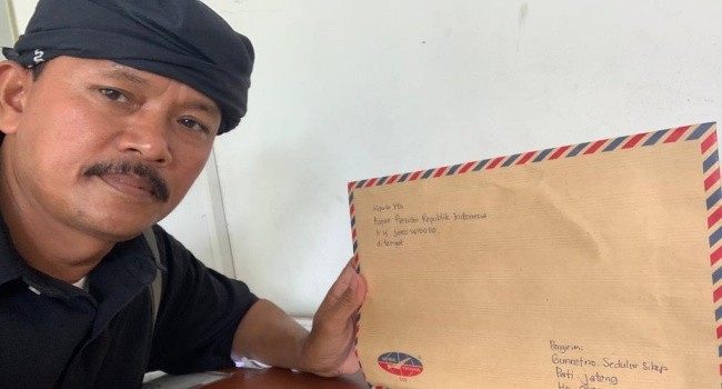 Jaringan Masyarakat Peduli Pegunungan Kendeng Layangkan Surat Ke Presiden Soal Banjir Bandang di Pati