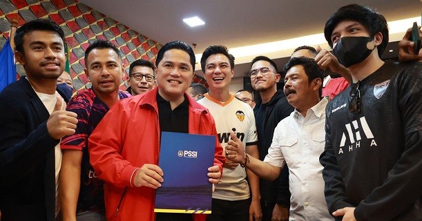 Nyali Erick Thohir Bersihkan PSSI, Perjuangan Membangun Sepak Bola Berprestasi