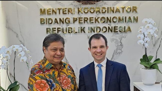Airlangga dan Menteri Ekspor Inggris Bahas Ekonomi Digital