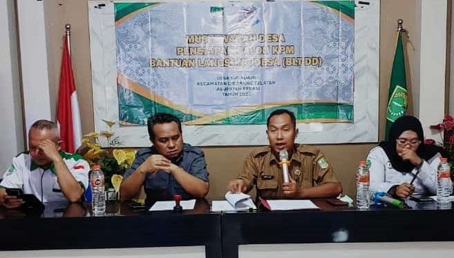 Desa Sukadami Tetapkan 50 Orang Penerima BLT