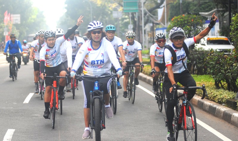 Gowes Bareng HUT Ke 73 BTN