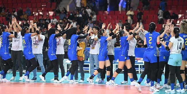 Bandung BJB Juara Putaran Pertama Final Four Putri Proliga 2023 Usai Kalahkan Jakarta Pertamina