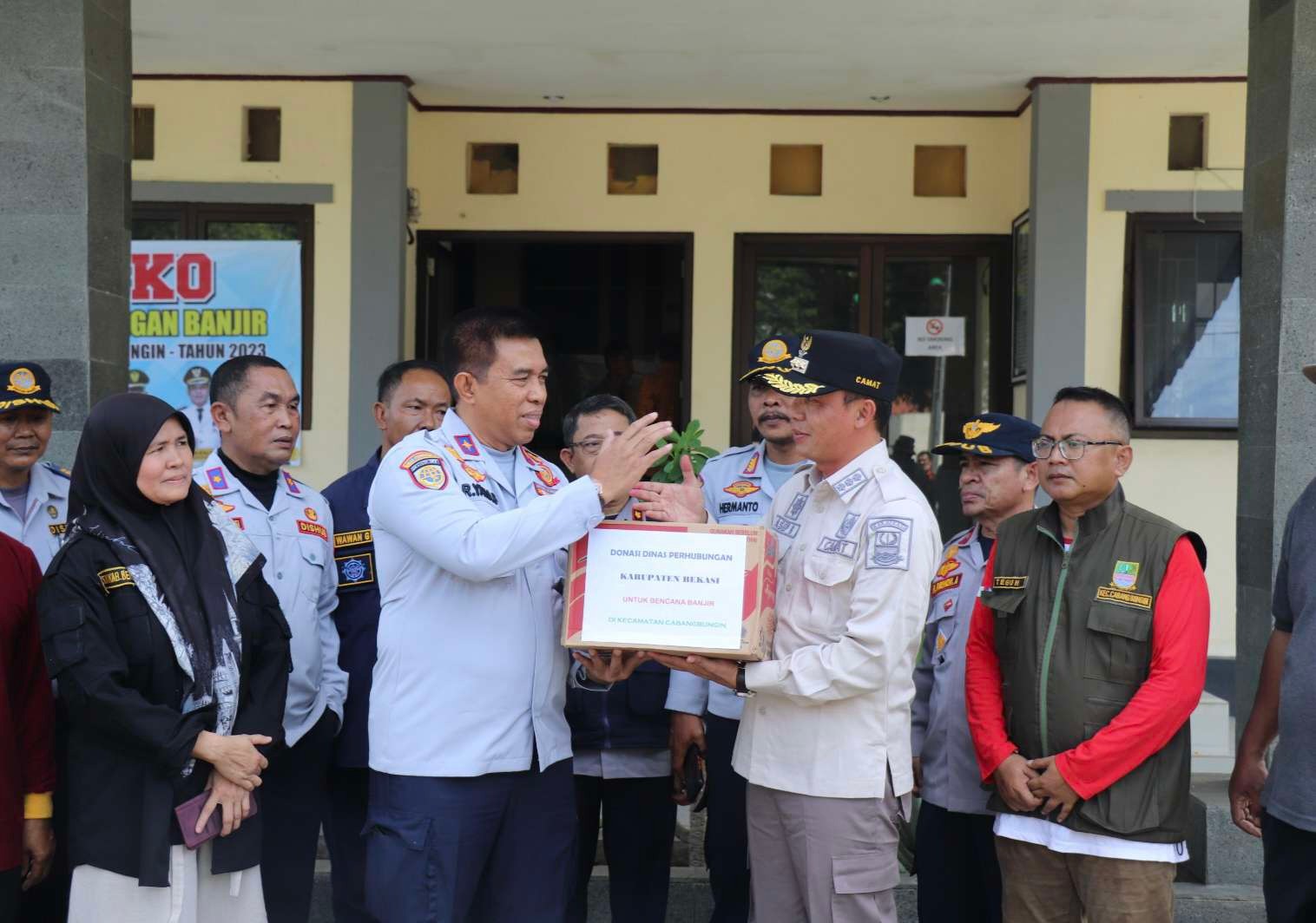 Dikasih Sembako dari Dishub, Camat Cabangbungin Bilang Begini