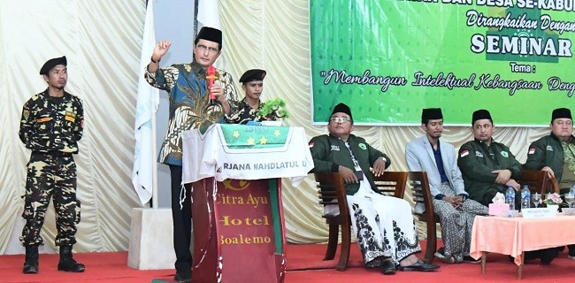 Hadir Dipelantikan PAC ISNU Gorontalo, Fadel Muhammad Dorong Para Sarjana Menjadi Enterpreneur