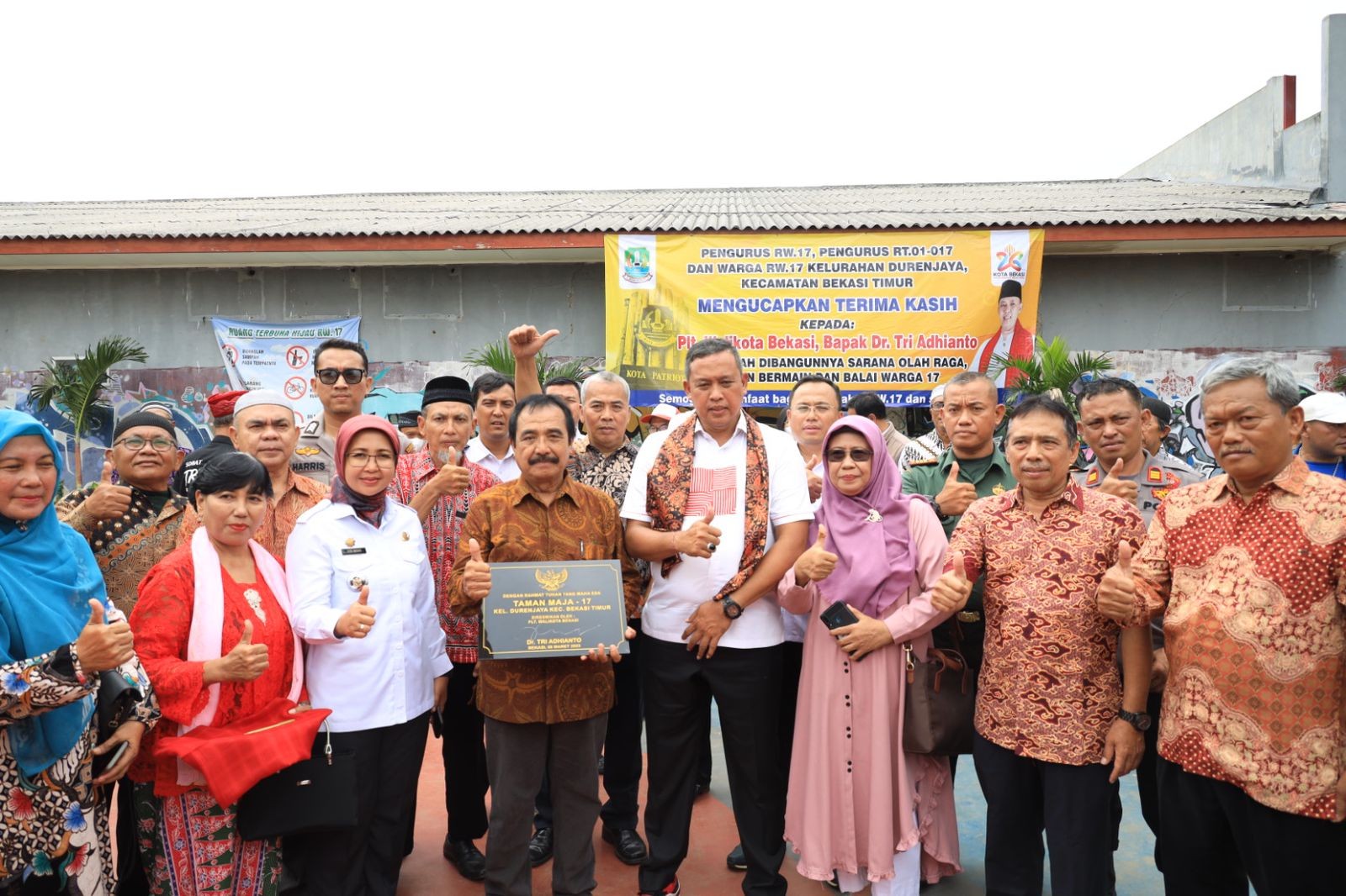 Resmikan Pembangunan di Bekasi Timur,  Warga Diminta Jaga Fasilitas Jangan Sampai Terbengkalai