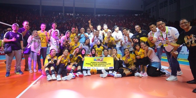 Kalahkan Jakarta Pertamina Fastron 3-1, Bandung BJB Tandamata Juara Putaran Final Four Proliga 2023