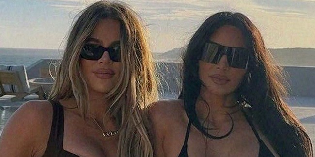 Bikin Pria Terkapar, Kim dan Khloé Kardashian Liburan Liburan di Pantai liar Cabo