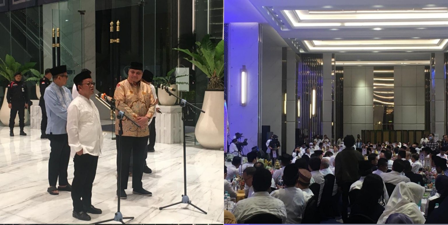 Hadir Buka Puasa Partai NasDem,  Ketum Golkar Sebut Bicara Hubungan Baik Dengan Surya Paloh