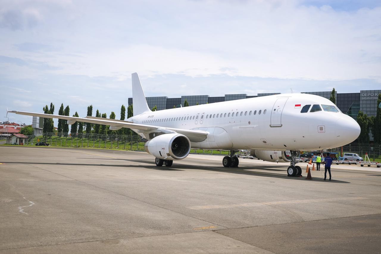 Sambut Musim Lebaran, Super Air Jet Datangkan Pesawat Airbus 320 ke-50