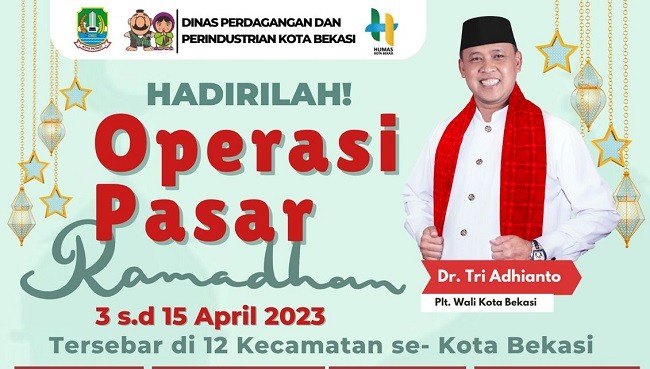 Pemkot Bekasi Gelar Operasi Pasar Ramadan, Catat Tanggal dan Lokasinya