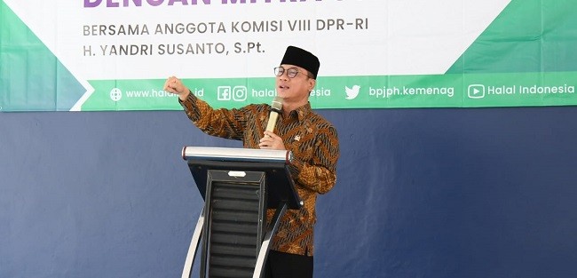Yandri Susanto Dorong Pelaku UMK Untuk Mendapatkan Sertifikat Halal Gratis