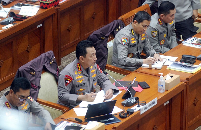Kapolri Jenderal Listyo Sigit Prabowo Raker Dengan Komisi III DPR