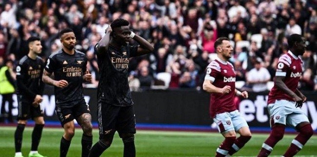 Ditahan Imbang West Ham, Arsenal Gagal Amankan Poin Penuh 